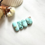 Small Sky Blue Freeform Sonora Turquoise, Set of 4 Background