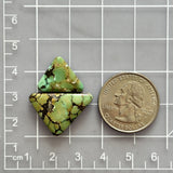 Medium Bamboo Green Triangle Bamboo Mountain Turquoise, Set of 2 Dimensions