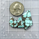 Large Sky Blue Mixed Yungai Turquoise, Set of 3 Dimensions