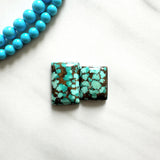 Large Sky Blue Bar Namtso Lake Turquoise, Set of 2 Background