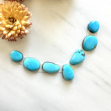 Small Sky Blue Freeform Sleeping Beauty Turquoise, Set of 7 Background