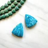 Large Sky Blue Freeform Inlay, Set of 2 Background