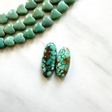 Medium Sea Green Oval Namtso Lake Turquoise, Set of 2 Background