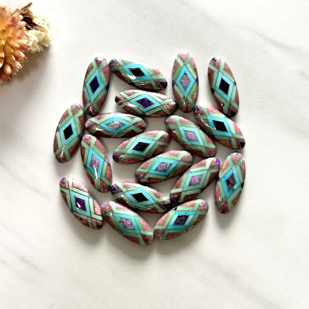 10x24mm Surfboard Inlay, Set of 2 – Turquoise Moose