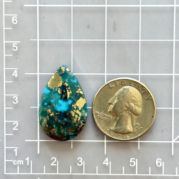 Large Sky Blue Teardrop Ithaca Peak Turquoise Dimensions