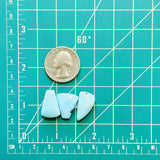 Medium Sky Blue Mixed Lone Mountain Turquoise, Set of 3 Dimensions
