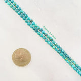 Deep Blue Kingman Turquoise Faceted Beads