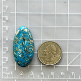 Large Ocean Blue Oval Ithaca Peak Turquoise Dimensions