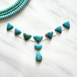 Small Sky Blue Mixed Royston Turquoise, Set of 9 Background