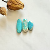 Medium Sky Blue Mixed Royston Turquoise, Set of 3 Background