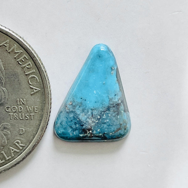  L15 x W12 x H3 Sky Blue Triangle Bisbee Turquoise Dimensions