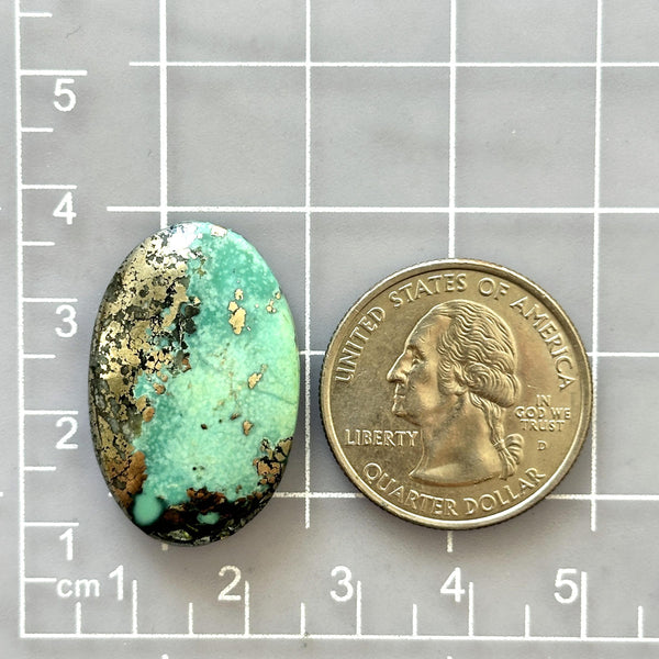 Large Mint Green Oval Ithaca Peak Turquoise Dimensions