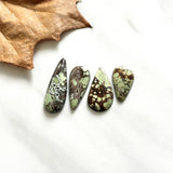 Large Mint Green Teardrop Treasure Mountain Turquoise, Set of 4 Background