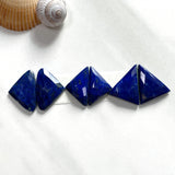 Medium Deep Blue Triangle Lapis Lazuli, Set of 6 Background