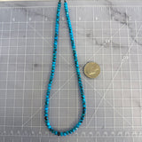 Stabilized Egyptian Turquoise Abacus Bead Necklace 16 Inches