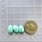 Small Sky Blue Mixed Sonora Turquoise, Set of 3 Dimensions
