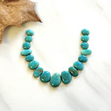 Small Sea Green Mixed Lone Mountain Turquoise, Set of 17 Background