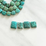 Small Sky Blue Square Yungai Turquoise, Set of 4 Background