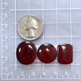 Medium Red Mixed Rosarita, Set of 3 Dimensions