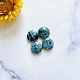 Small Ocean Blue Round Yungai Turquoise, Set of 4 Background