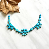 Small Sky Blue Mixed Kingman Turquoise, Set of 33 Background