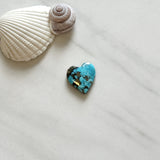 Large Sky Blue Heart Ithaca Peak Turquoise Background