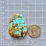 Sky Blue Number 8 Turquoise Top Drilled Cab Bead