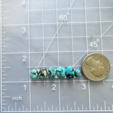 Small Sky Blue Mixed Yungai Turquoise, Set of 6 Dimensions
