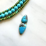 Small Sky Blue Teardrop Ithaca Peak Turquoise, Set of 2 Background