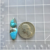 Small Sky Blue Teardrop Ithaca Peak Turquoise, Set of 2 Dimensions