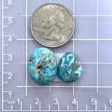 Medium Sky Blue Freeform Ithaca Peak Turquoise, Set of 2 Dimensions