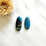Large Sky Blue Oval Ithaca Peak Turquoise, Set of 2 Background