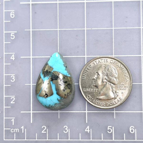 Large Sky Blue Teardrop Ithaca Peak Turquoise Dimensions