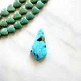 Large Sky Blue Shield Ithaca Peak Turquoise Background