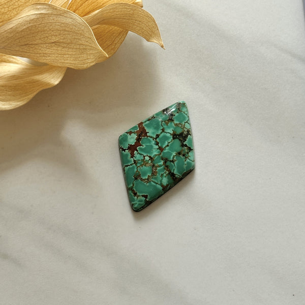 Large Sea Green Diamond Yungai Turquoise Background