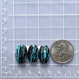 Medium Ocean Blue Oval Yungai Turquoise, Set of 3 Dimensions