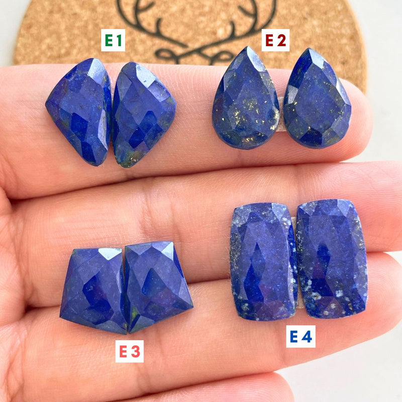 2. Large Teardrop Lapis Lazuli, Set of 2 - 101324