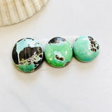 Small Sea Green Round Carico Lake Turquoise, Set of 3 Background