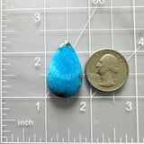 Large Sky Blue Teardrop Ithaca Peak Turquoise Dimensions