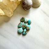 Small Sky Blue Mixed Number 8 Turquoise, Set of 8 Background