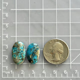 Medium Ocean Blue Oval Ithaca Peak Turquoise, Set of 2 Dimensions