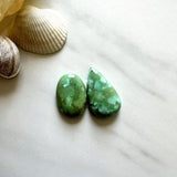 Large Bamboo Green Mixed Bamboo Mountain Turquoise, Set of 2 Background