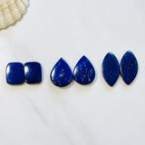 Small Deep Blue Mixed Lapis Lazuli, Set of 6 Background