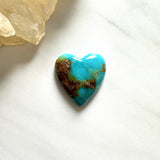 Large Sky Blue Heart Ithaca Peak Turquoise Background