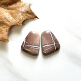 Large Red Freeform White Buffalo Dolomite, Set of 2 Background