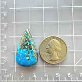 Large Ocean Blue Teardrop Ithaca Peak Turquoise Dimensions