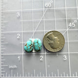 Small Sky Blue Mixed Yungai Turquoise, Set of 2 Dimensions