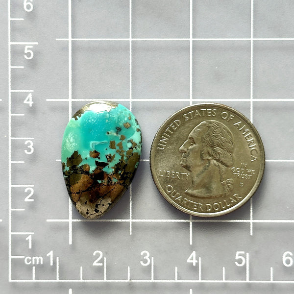 Large Sky Blue Teardrop Ithaca Peak Turquoise Dimensions