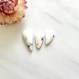 Small White Freeform White Buffalo Dolomite, Set of 3 Background