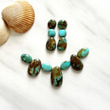 Small Mixed Mixed Tyrone Turquoise, Set of 13 Background